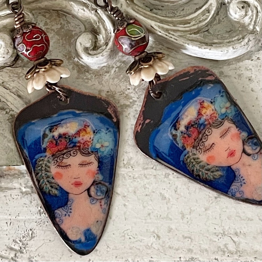ARTISAN Earrings “Serendipity” - Dangles - Picture 2 of 8